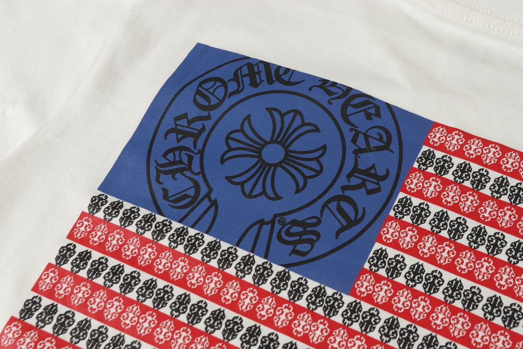 Logo Flag Long Sleeve Tee - Black White Gothic Street T-Shirt K2126